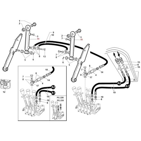 Tracteur de pelouse GIANNI FERRARI ORIGINAL cylindre plat 95301350000 (1/2)