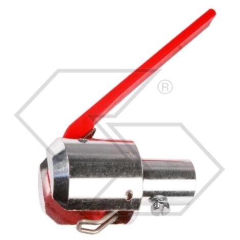 Dispositif de sécurité en aluminium avec levier rouge court Ø 22,7 mm moteur (1/2)