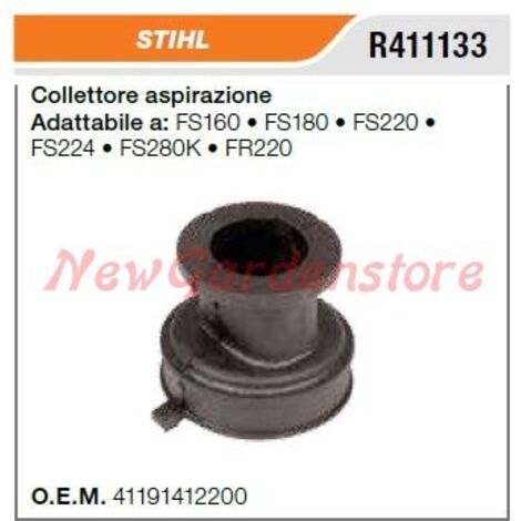 STIHL FS160 180 220 224 280K collecteur d'aspiration pour débroussailleuse R411133