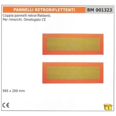 Catadioptres Réfléchissants Orange Homologués - Paire De 2, Dimensions 90x35mm, Autocollants Pour Véhicule, Marquage E11
