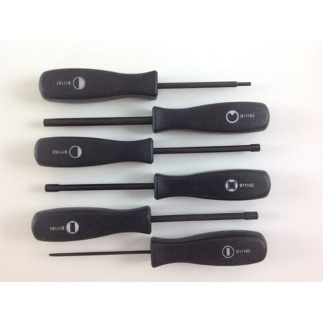 KIT Tournevis de réglage du carburateur 6 pièces tronçonneuse 2 temps (1/3)