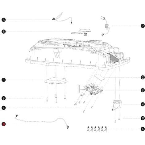 Câble de transmission antenne GNSS ORIGINAL BLUEBIRD robot i108E AB12.02.00.0144