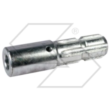 Réduction de la prise de force, trou cylindrique de 25 mm de diamètre avec rainure de clavette du tracteur