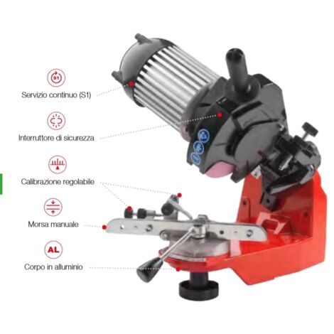 COMPACT meuleuse d'établi électrique pour tous types de chaînes (1/2)