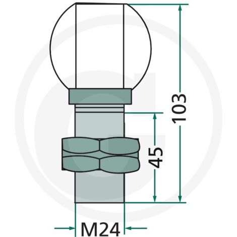 Capuchon à visser sortie PDF Landini 532888M1 adaptable Prise de force