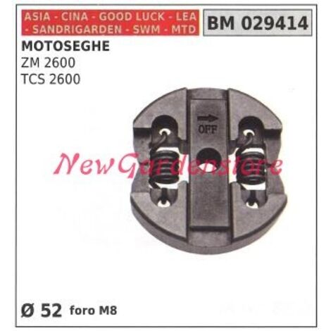 Embrayage complet CINA moteur tronçonneuse ZM 25600 TCS 2600 Ø 52 trou M8 029414