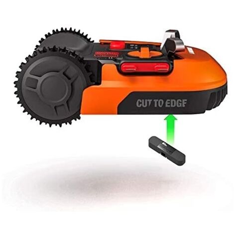 Protection Roue Avant Tondeuse Robot Worx - Compatible WR130E WR141E WR165E WR142E - Noir Caoutchouc
