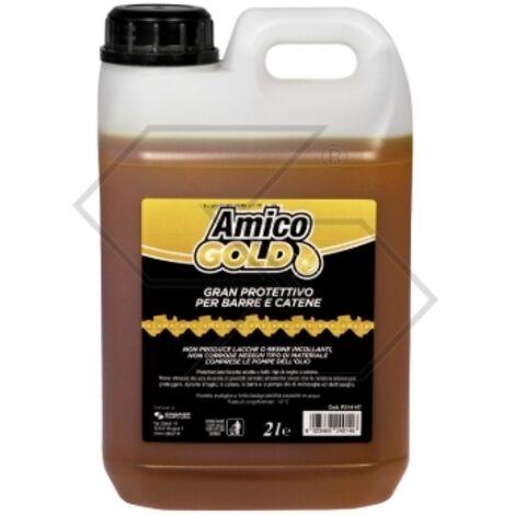 Huile synthétique de protection pour chaîne de tronçonneuse AMICO GOLD 2 litres R314147