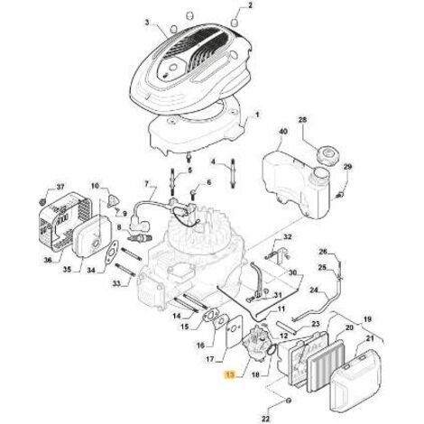 Carburateur 170cc pour moteur Stiga – Performances optimales pour équipements de jardinage – Compatible avec modèles 118551450