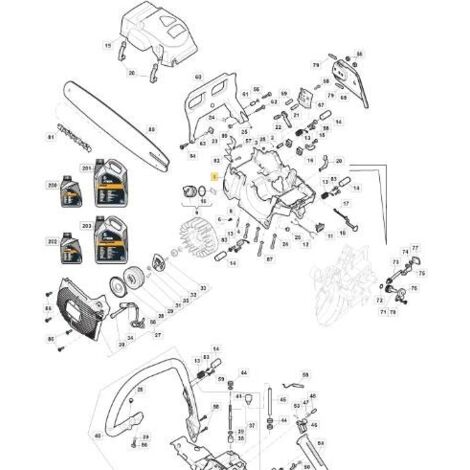CARTER MOTEUR ORIGINE JAUNE STIGA - 118800939/0