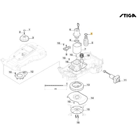 Joint 20.22X3.53 tondeuse robot modèles G1200 ORIGINAL STIGA 119035006/0 (1/2)
