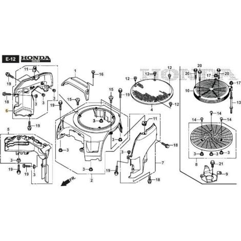 PROTECTION INFÉRIEURE DROITE ORIGINALE STIGA - 118552120/0