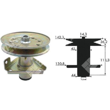 Porte-lame hauteur 140 mm pour tracteurs JOHN DEERE AM124511 - 023180