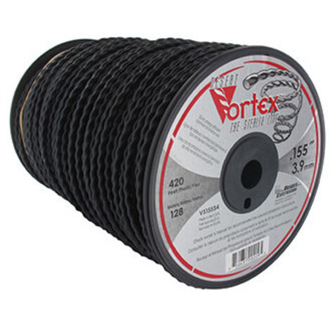 Bobine fil nylon 128 m – Diamètre 3,90 mm – Pour débroussailleuse – Coupe nette et précise (1/2)