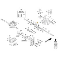 Stiga – Kit d'engrenage différentiel pour tracteur de pelouse – Accessoire tondeuse – Compatible modèles Park 340 PWX, 340 X, 500 WX – 1139274301