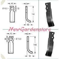 Kit de pièces détachées originales GOLDONI pour houe de motoculteur 22 00070921