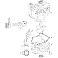 Axe de piston ORIGINAL STIGA moteur TRE635V tracteur de pelouse118551552/0