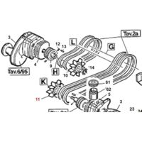 Ventilateur Thorgren pour moteur ORIGINAL GIANNI FERRARI 01.30.00.0133