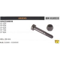 Goupille de sécurité M6x39mm chasse-neige ARIENS ST 520 - 524D 724D 826D