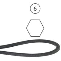 ECSiNG Lot De 2 Courroies D'Entraînement Balayeuse 228001200 – 1245 Mm Intérieur / 13 Mm – Compatible Countax C300 C400 C500 C600 C800