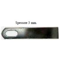 Set 100 lames verticut épaisseur 3mm longueur 125mm coupe herbe frontale PERUZZO