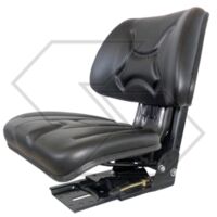 Siège enveloppant standard avec base basculante en pvc noir GRAMMER pour tracteur agricole