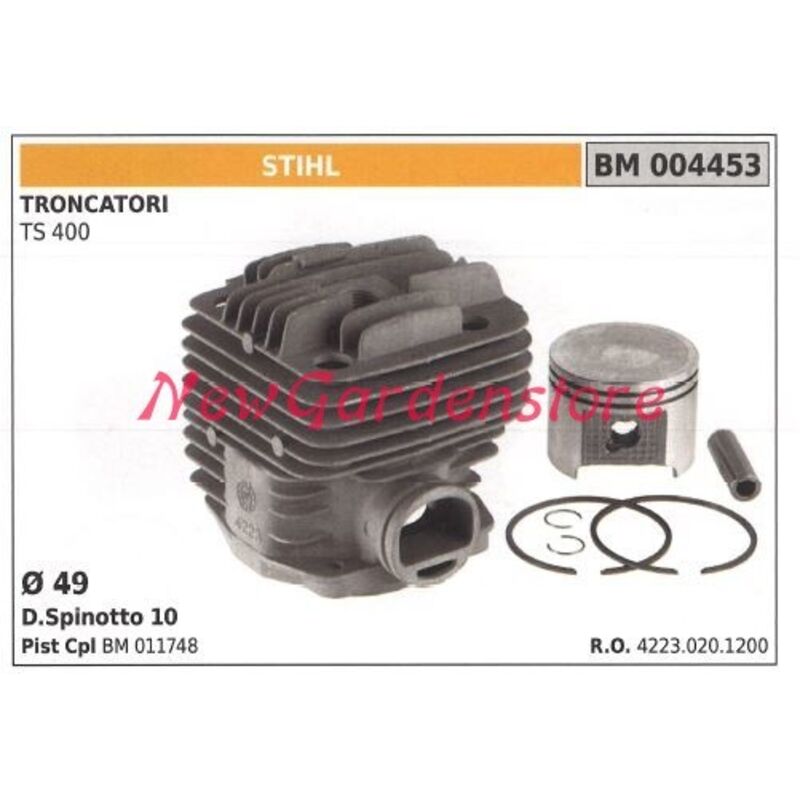 Zylinderkit für STIHL TS400 - TS 400 (49mm) [#42230201200] - Nikasil