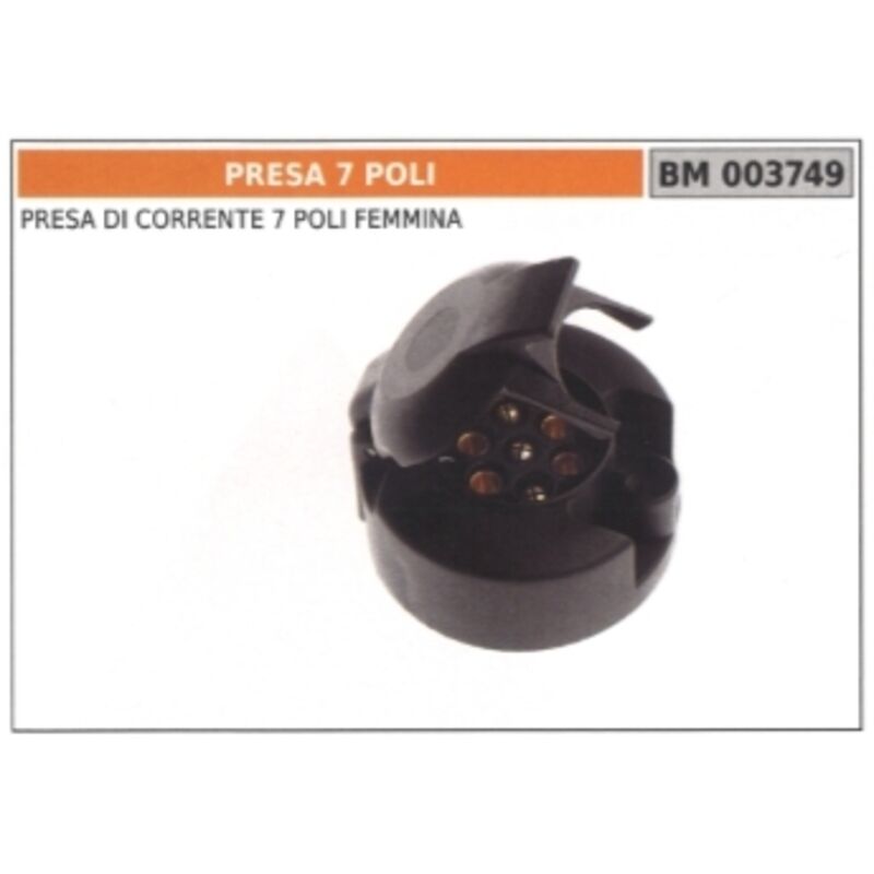HELLA 8JB 005 949-012 Presa Corrente 13 Poli, Con Disinserimento Retronebbia, Nero, Contatto A Vite