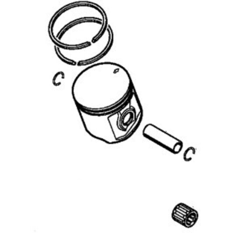 Kompletter Kolben Mit Segmenten Und Spin Motor JLO L 101 (2T 100cc) 50