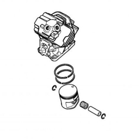 Anello Pistone Originale STIHL 47 Mm X 1,2 Per MS362 MS361 MS311 MS291 - 1140-034-3008
