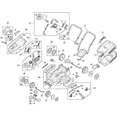 ORIGINAL STIGA E 300 Li 40 TASCHENSATZ – 118810965/0