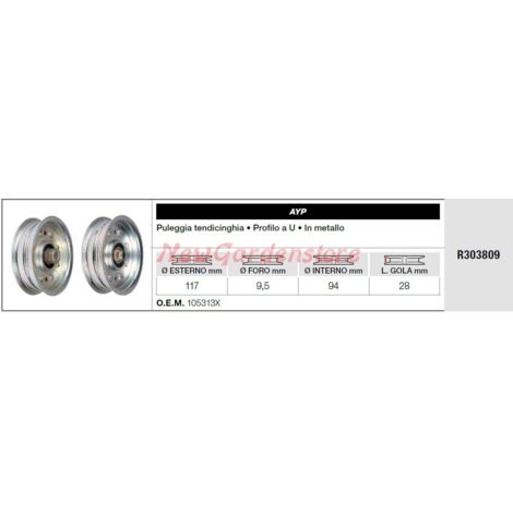 AYP Riemenspannrolle für Rasentraktor R303809