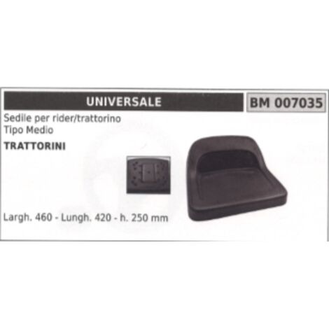UNIVERSAL Rider Sitz für Rasentraktor Breite 460 mm Länge 420 mm H. 250 mm