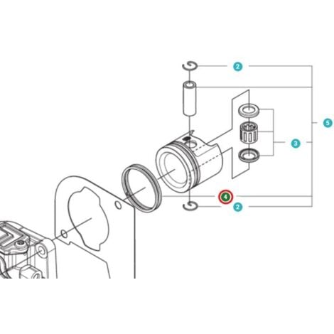 Kettensägen-Kolbenringe 52mm - Passend Für Husqvarna 181 272 281 282 285 480