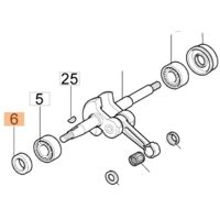ÖLDICHTRING FÜR KURBELWELLE MOTOR MODELLE 925 GS260 ORIGINAL OLEOMAC 50160102