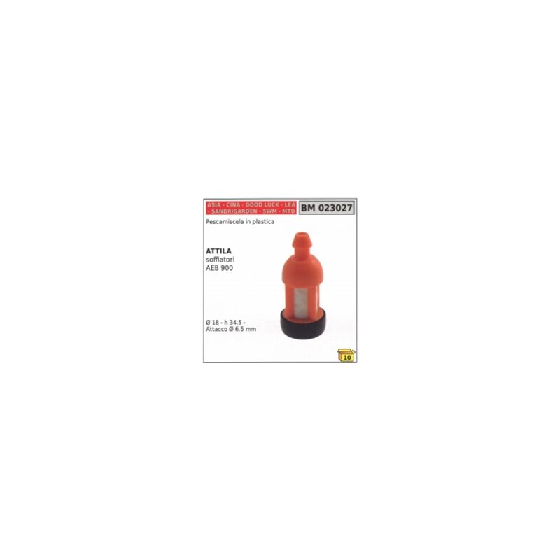 ATTILA AEB 900 soplador de plástico Ø 18mm altura 34,5 mm 023027
