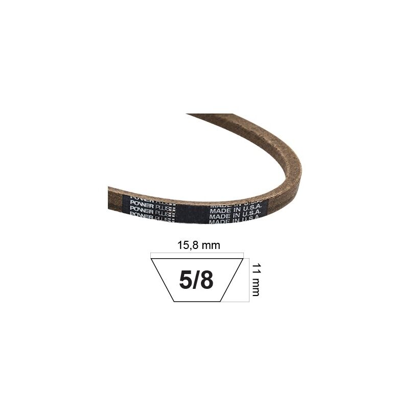 Courroie 1/2x117 TORO MTD Remplacement 754-0197 Courroie 0.5x117 - Pour Tondeuses TORO MTD - 754-0197 954-0197 106-2173 Kevlar A115