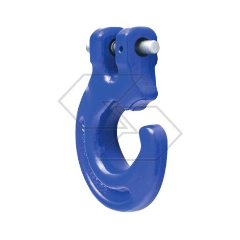 Gancho de eslinga con pasador de grado 100 fuerza de tracción 8500 daN peso 0.92 Kg (1/2)