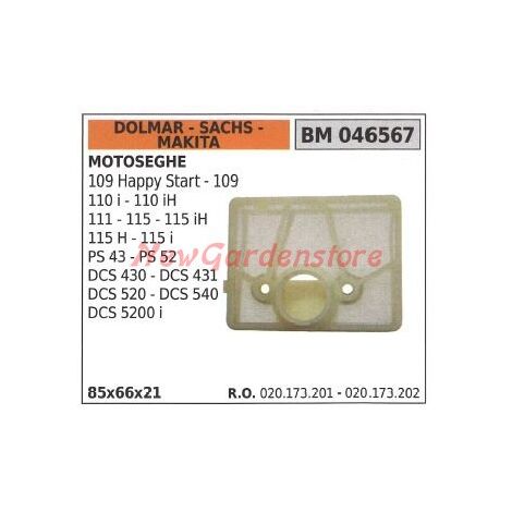 Luftfilter-Set für Dolmar 109 109H 110i 110iH 111 115 115i 115iH PS-43 PS-52 PS-540,020 173 300,395173020  1420
