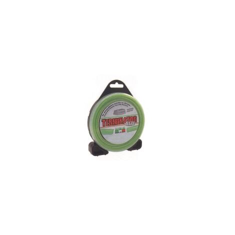TERMINATOR alambre desbrozadora verde diámetro redondo 3,3 mm longitud 12 mt