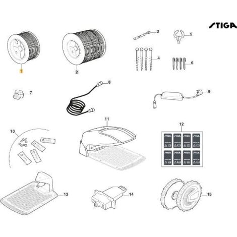 Enrollador de cable ORIGINAL STIGA 300 m - 1127-0001-01