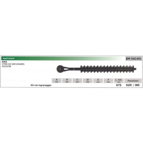 Kit cuchilla superior/inferior IKRA cortasetos HTMN 520 041491