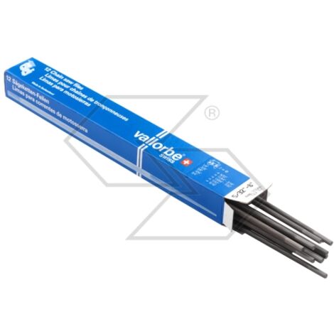 VALLORBE lima redonda Ø  4 mm (5/32") longitud 8" (200 mm) afilado de cadena