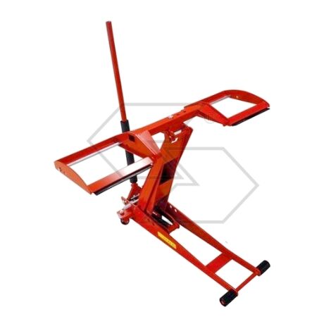 Elevador hidráulico cliplift pro para tractores de césped capacidad 800 Kg