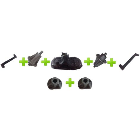 Kit plataforma de corte tractor de césped + Cubo + cuchilla mulching CASTELGARDEN (1/4)