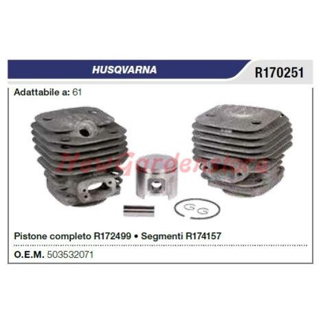 Motosierra HUSQVARNA 61 R170251 Segmentos cilindro pistón
