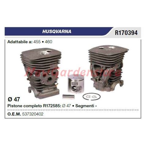 Pistón cilindro segmentos HUSQVARNA motosierra 455 460 R170394 537320402