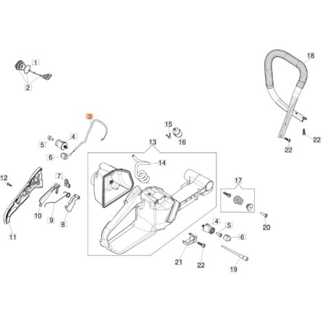 Cable acelerador ORIGINAL OLEOMAC para motosierra GS 650 - GS 651 50250086AR