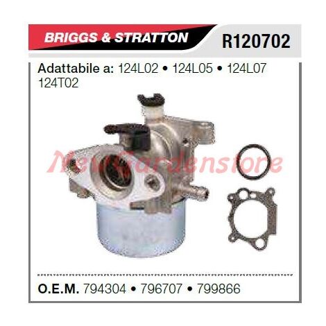 B&S carburador de bañera cortacésped 12AL02 12AL05 R120702