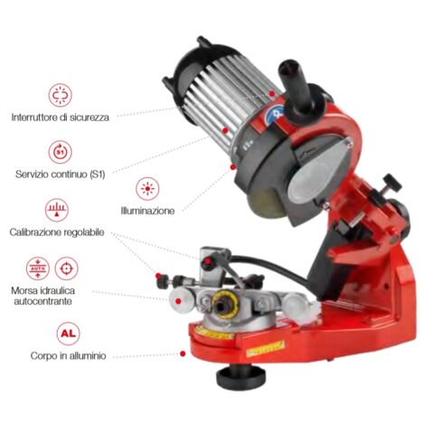 Amoladora eléctrica de banco SUPER JOLLY para todo tipo de cadenas (1/2)